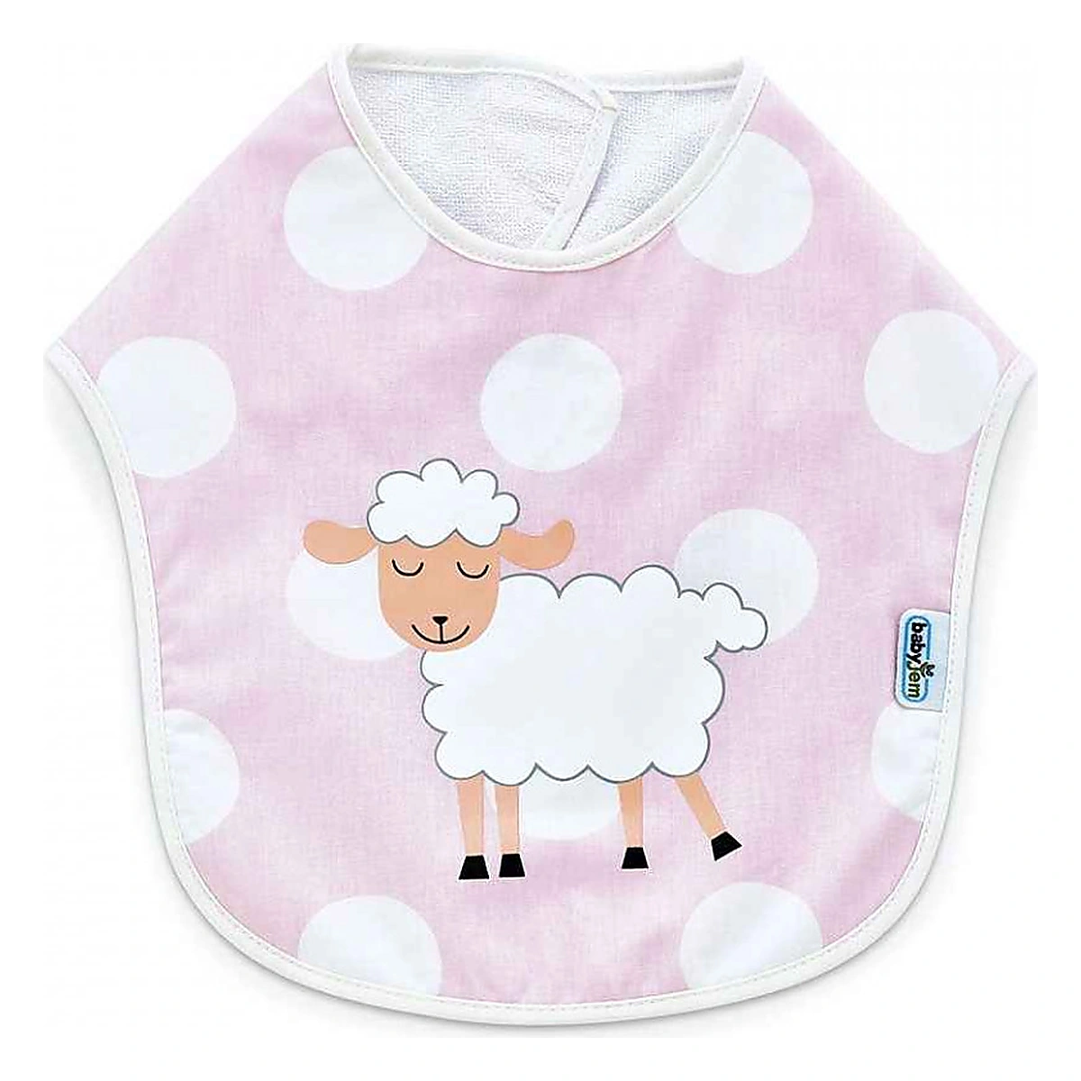 Bavete - Baveta din bumbac Roz BabyJem Dots