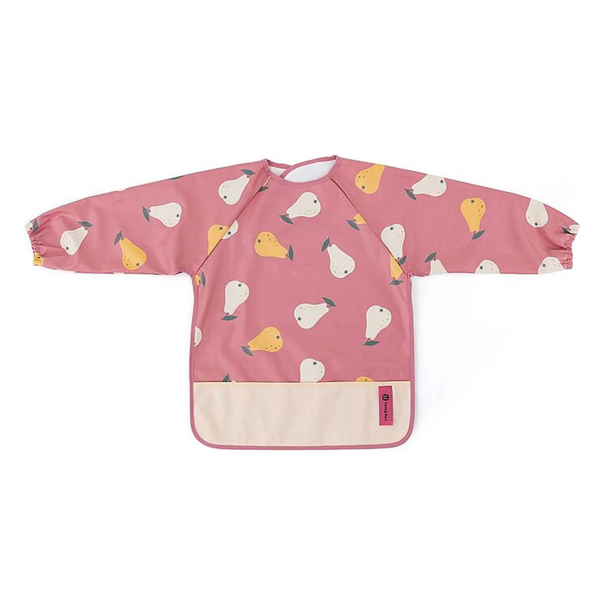 Bavete - Baveta impermeabila, Petite&Mars, Cu maneci lungi, 24 luni+, Pink Pears