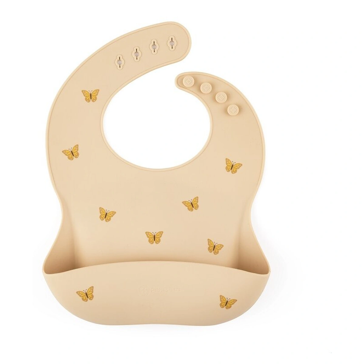 Ora mesei - Baveta moale Take&Match, Reglabil, Cu buzunar colector, Silicon, Fara BPA, 6 luni+ Bej*