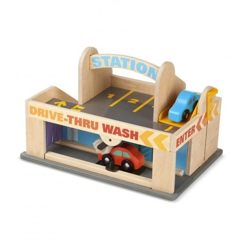 Masinute si camioane - Benzinarie cu garaj Melissa and Doug