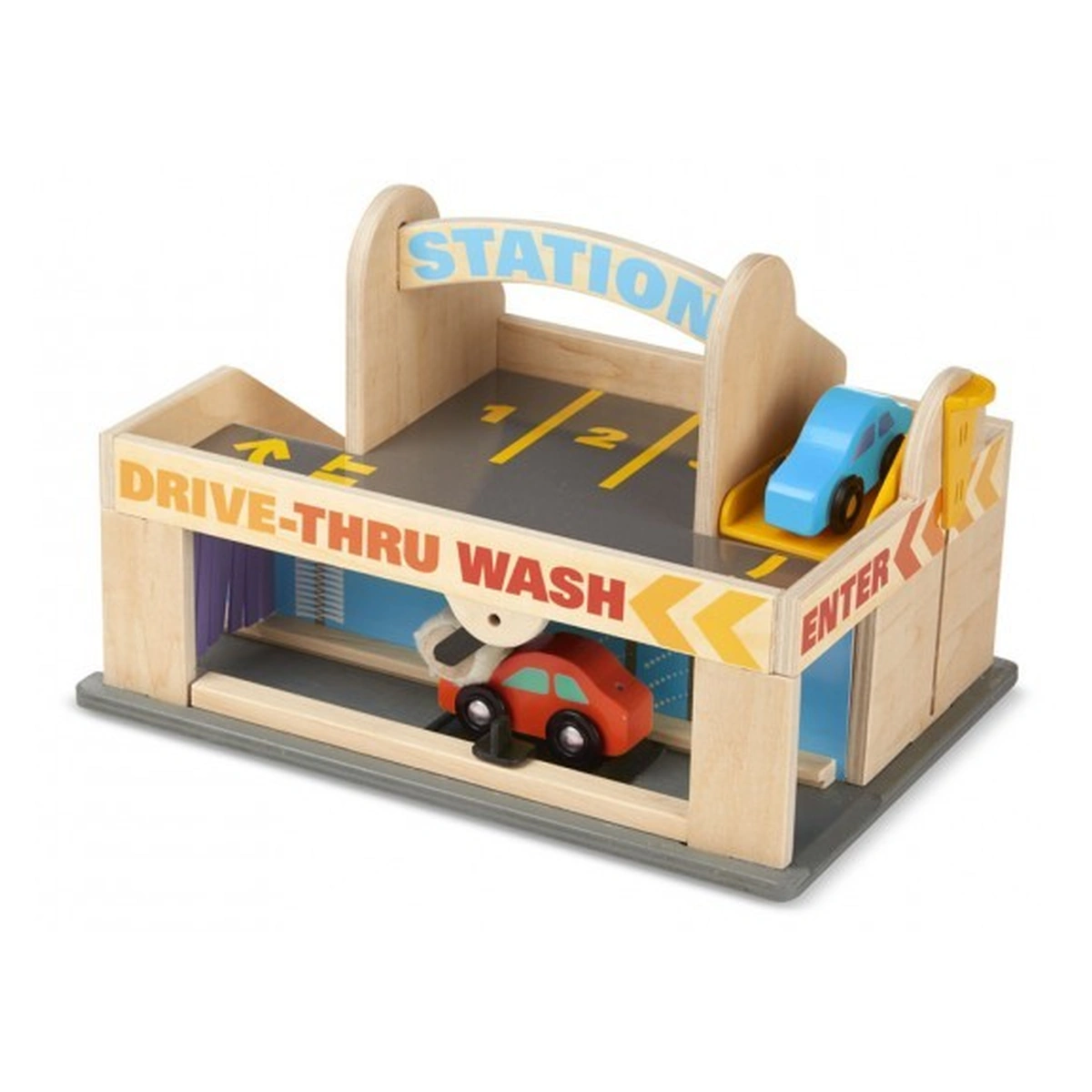 Masinute si camioane - Benzinarie cu garaj Melissa and Doug