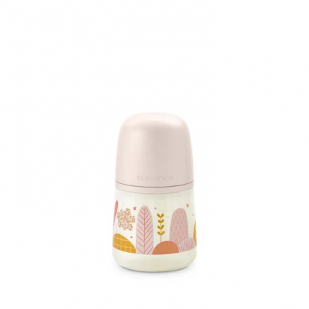 Biberoane - Biberon 150 ml tetină fiziologică SX Pro debit lent roz Dreams