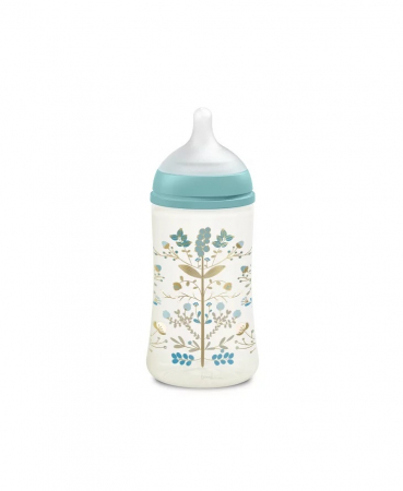 Biberon 270 ml tetină fiziologică SX Pro cu debit mediu Albastru Gold Premium [1]