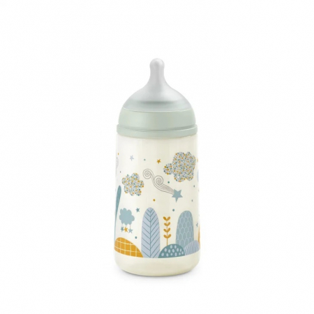 Biberon 270 ml tetină fiziologică SX Pro debit mediu verde Dreams [1]