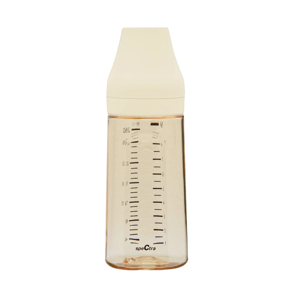 Ora mesei - Biberon anticolici premium cu tetina S, galben (260 ml)