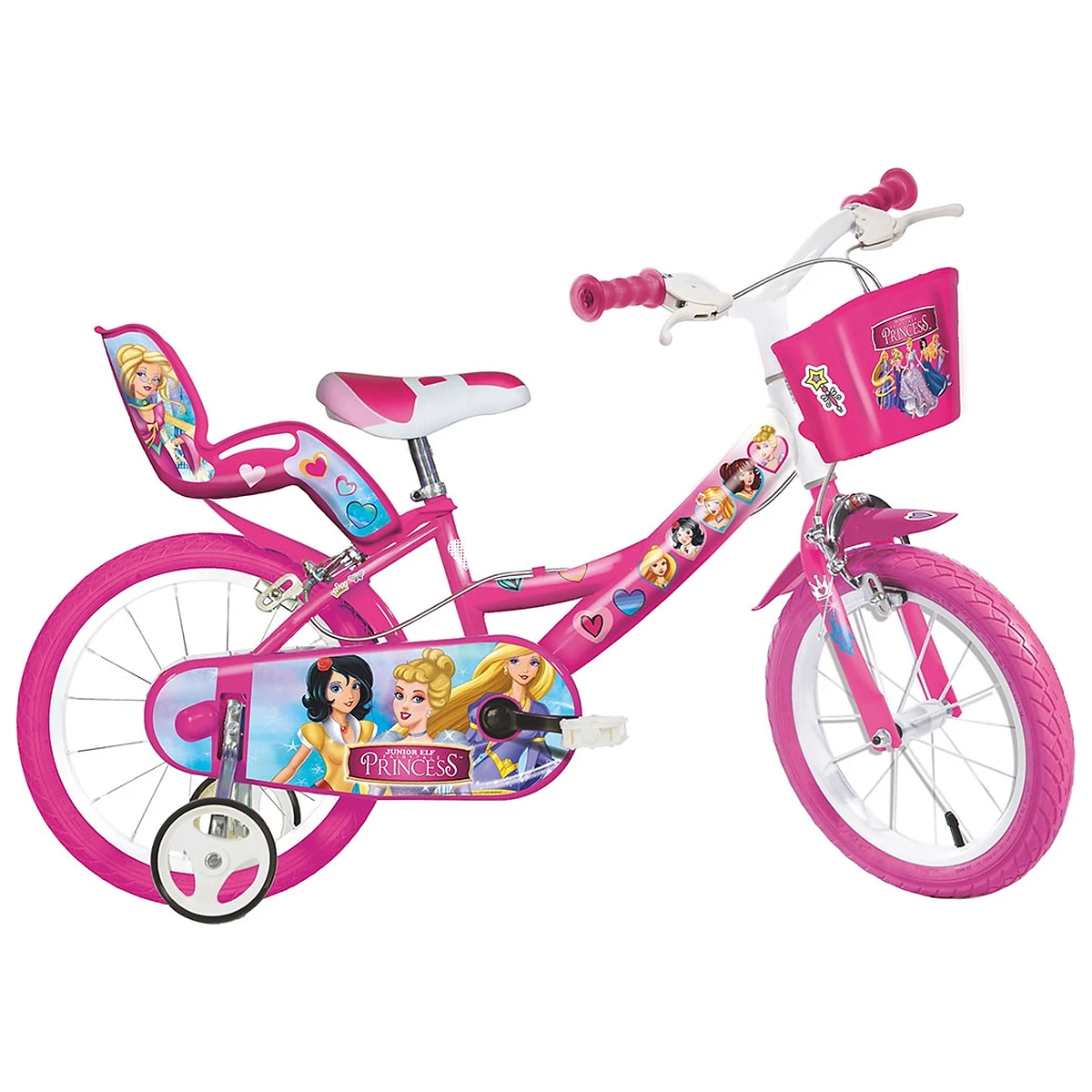 La plimbare - Bicicleta copii 14", 4-7 ani, Dino Bikes Princess