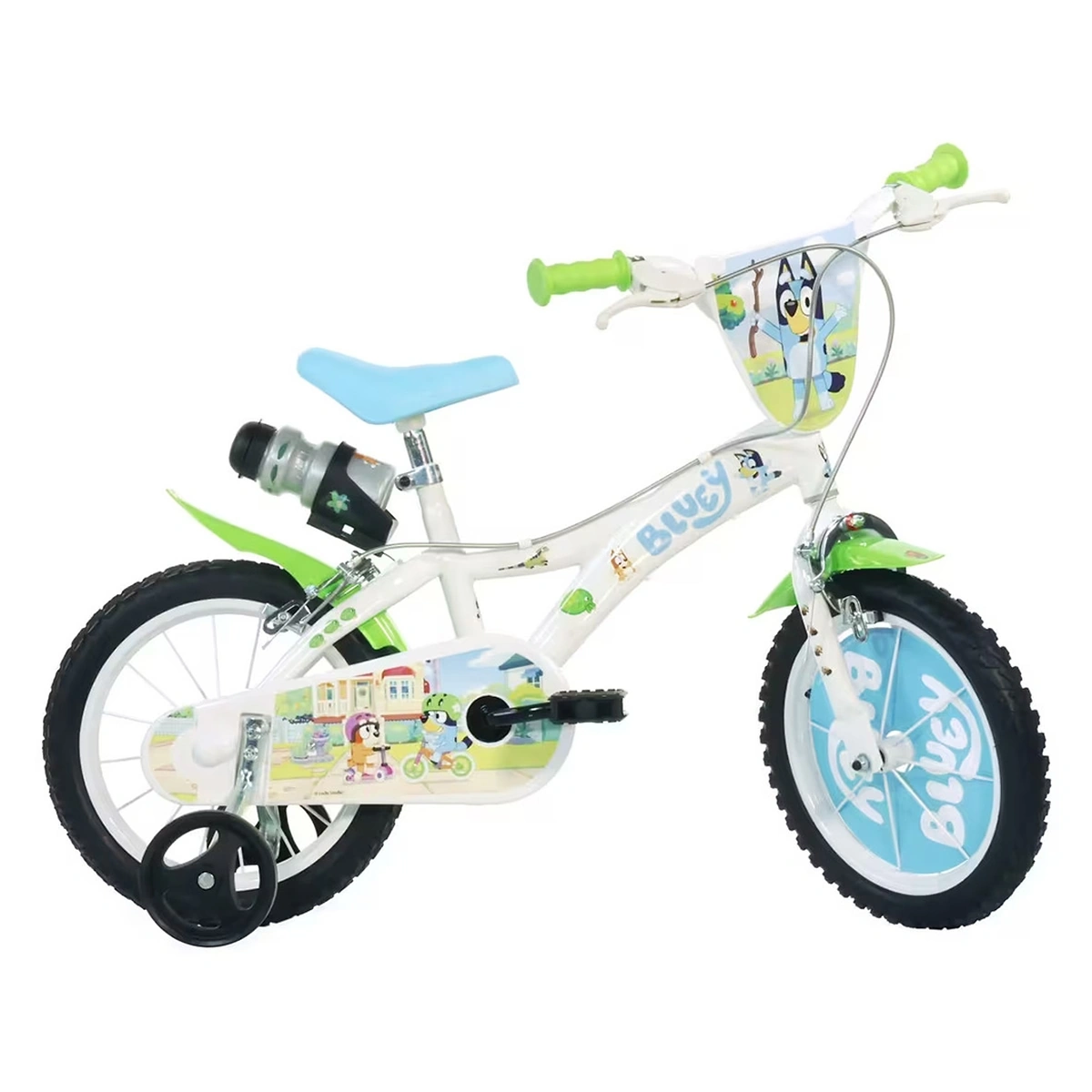 Biciclete copii - Bicicleta copii 14 inch Bluey Dino Bikes, 4-7 ani