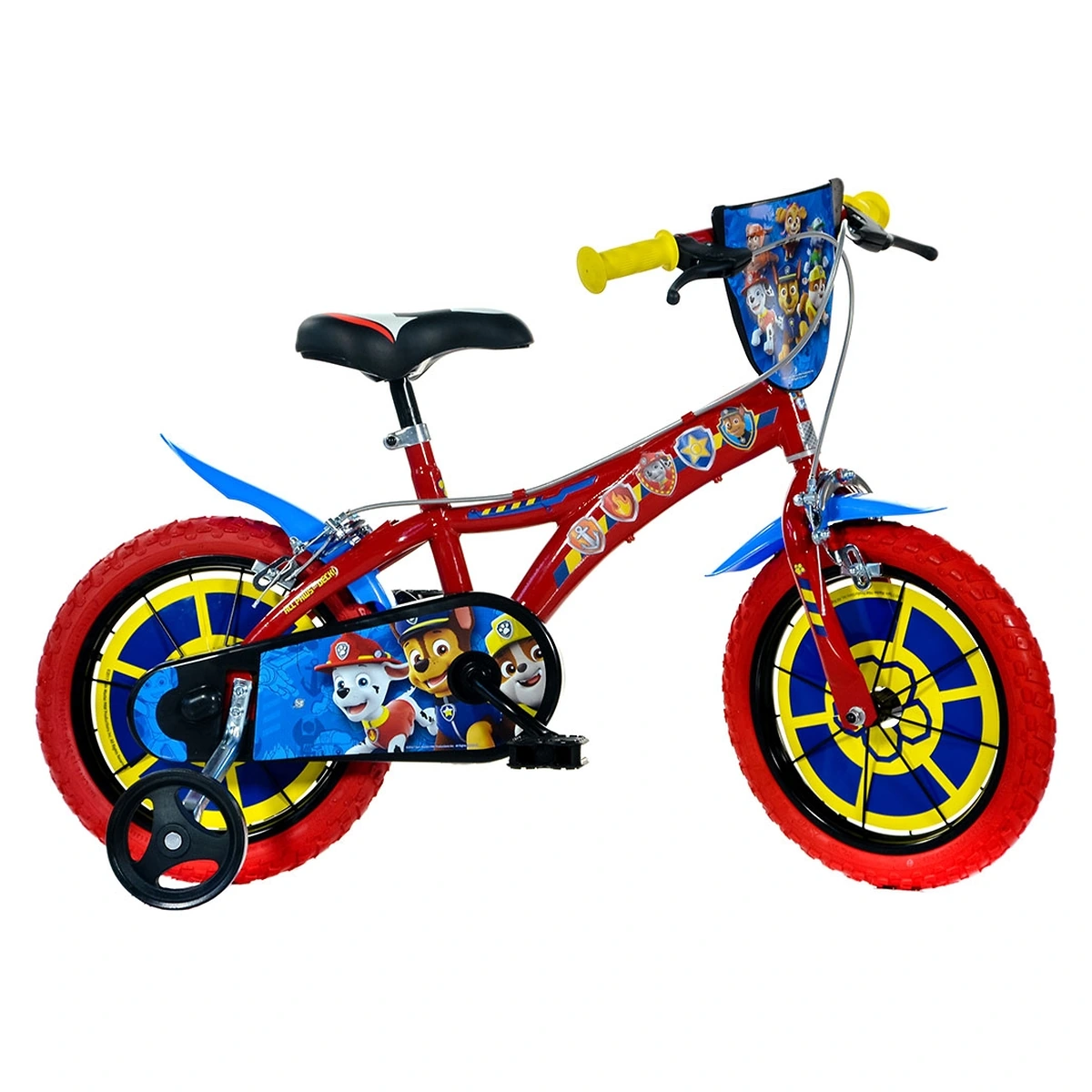 Biciclete copii - Bicicleta copii 14 inch Paw Patrol Dino Bikes, 4-7 ani