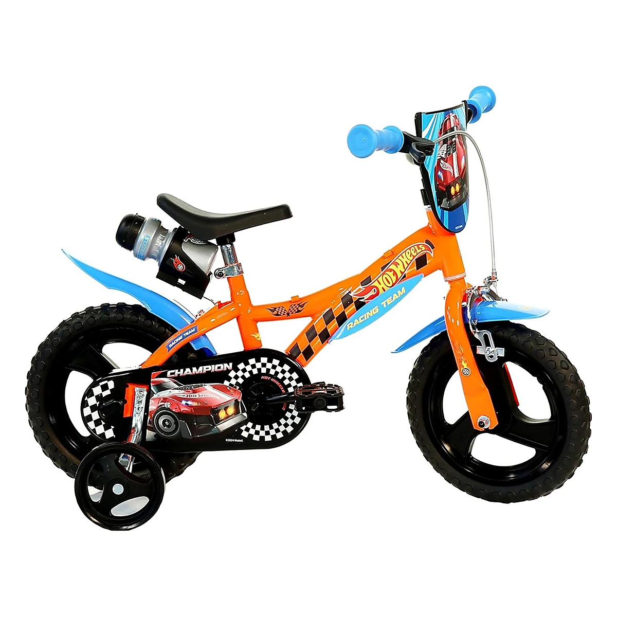 La plimbare - Bicicleta copii Dino Bikes 12", 3-5 ani - Hot Wheels