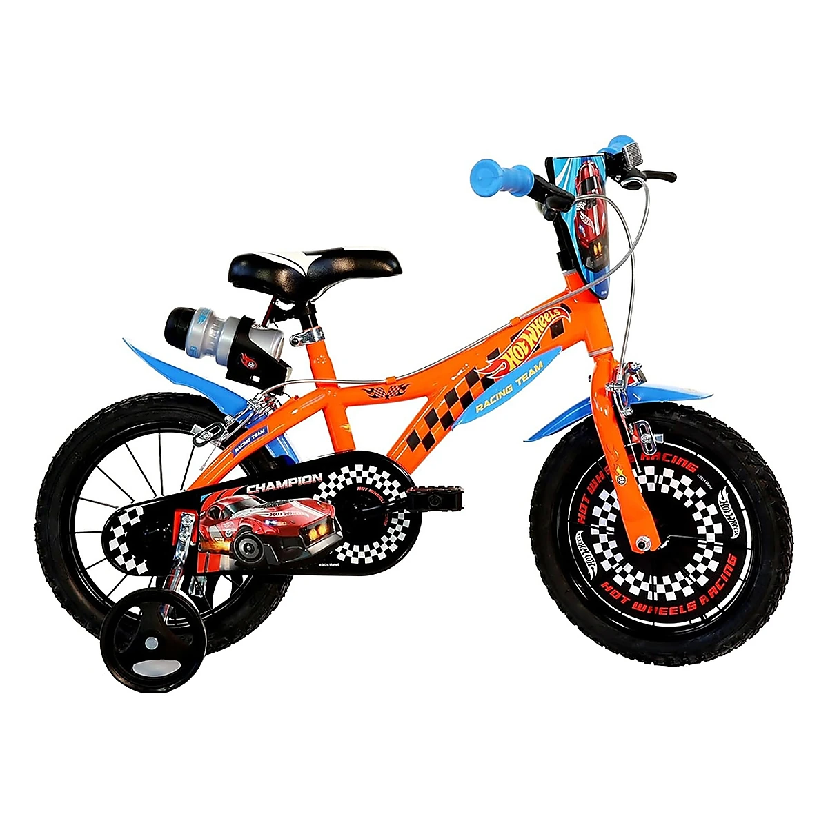 La plimbare - Bicicleta copii Dino Bikes 16", 6-8 ani, Hot Wheels