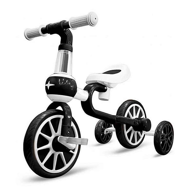 Biciclete copii - Bicicleta cu roti ajutatoare Ecotoys LC - Alb cu Negru