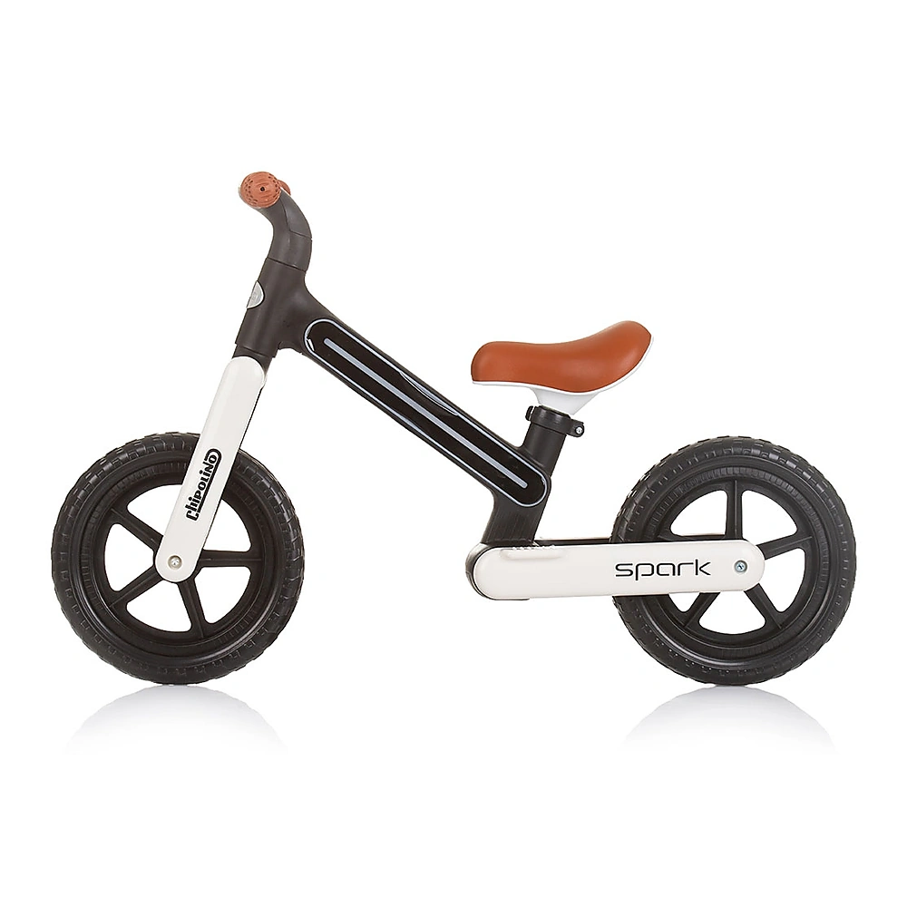 Bicicleta fara pedale Chipolino Spark, Black white [1]