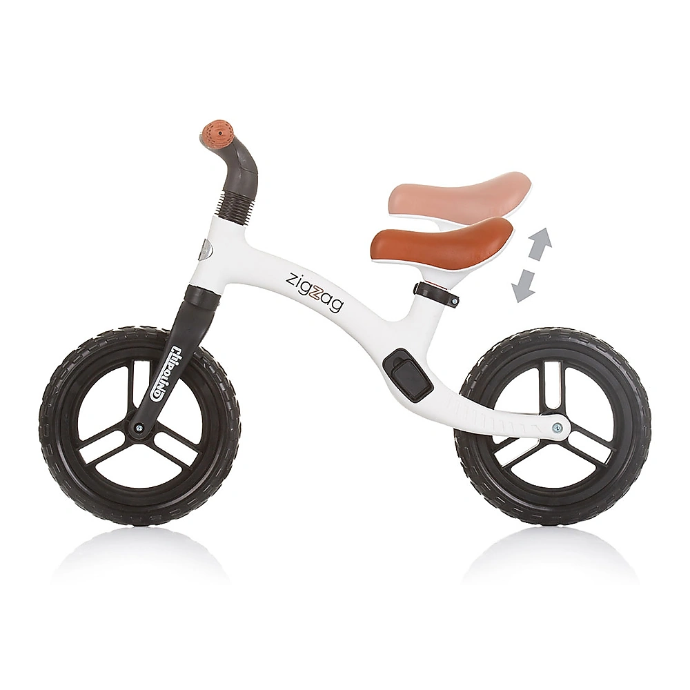 Bicicleta fara pedale Chipolino Zig Zag black white [2]