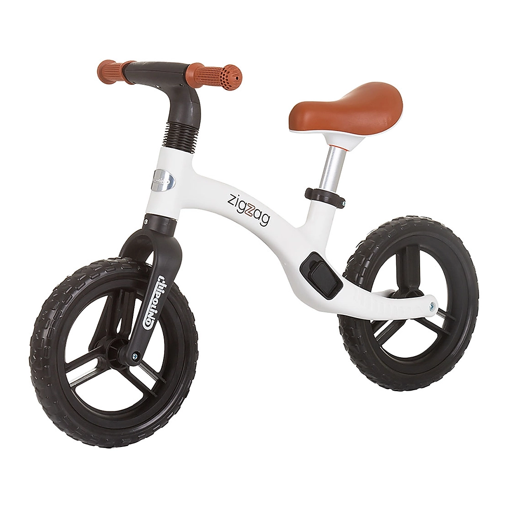 La plimbare - Bicicleta fara pedale Chipolino Zig Zag black white