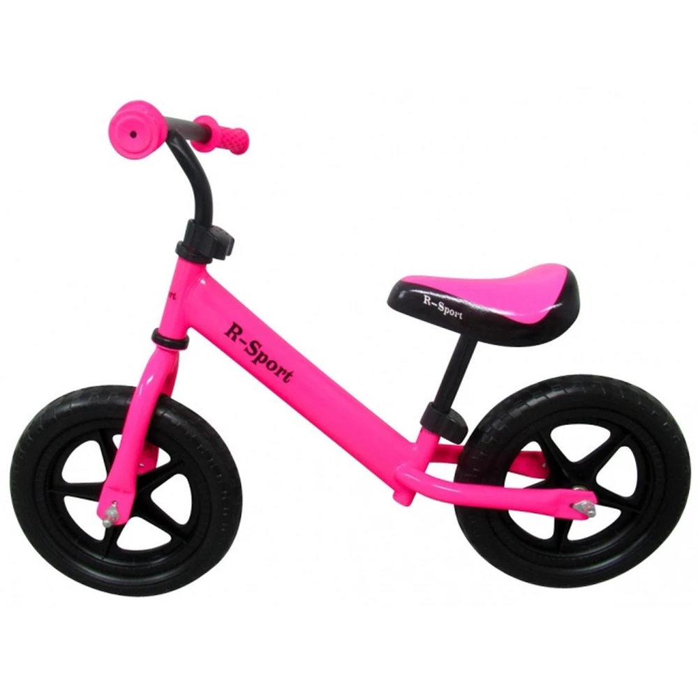 Biciclete copii - Bicicleta fara pedale cu roti din spuma EVA R-Sport R7 - Roz