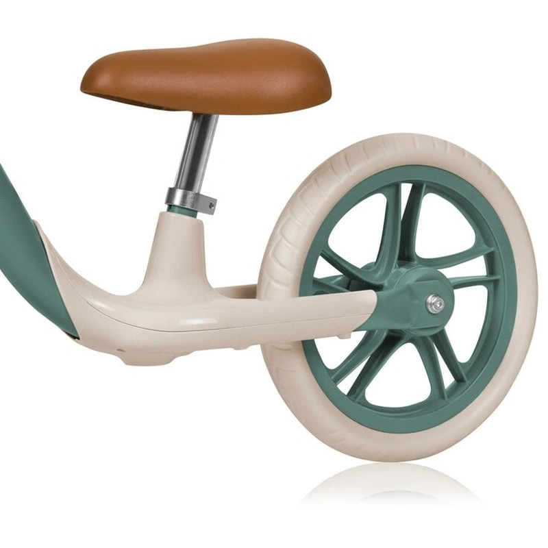 Bicicleta fara pedale, Lionelo, Alex Plus, Usoara, Cu ghidon si sa reglabile, Include cos depozitare si sonerie, Din otel, Cu roti din spuma EVA, 12 inch, Green Forest [4]