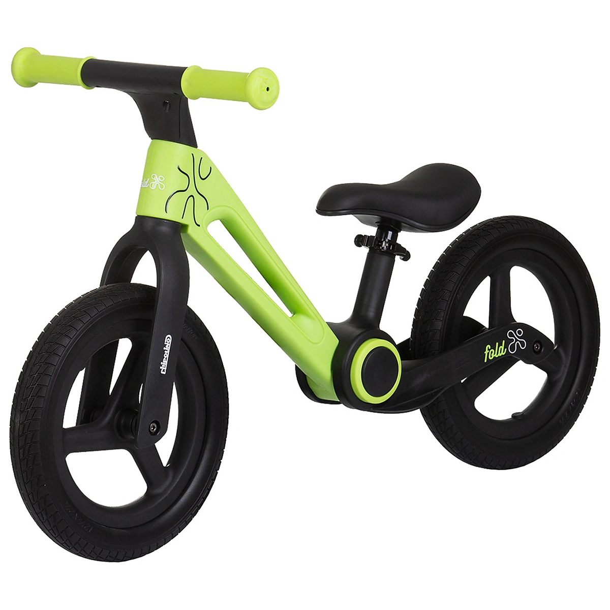 La plimbare - Bicicleta fara pedale pliabila Chipolino Fold X, Green 2 ani