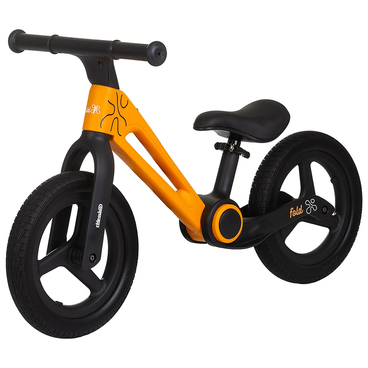 La plimbare - Bicicleta fara pedale pliabila Chipolino Fold X, Orange 2 ani