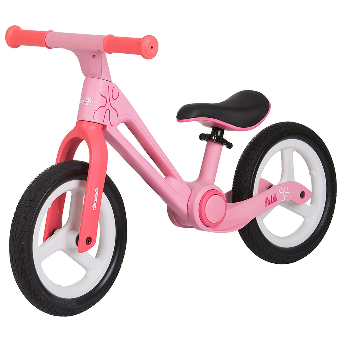 La plimbare - Bicicleta fara pedale pliabila Chipolino Fold X, Pink 2 ani