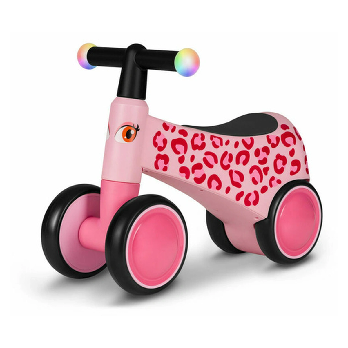 Biciclete copii - Bicicleta fara pedale, Sammy, Cu 4 roti, Din spuma EVA, Stabila, Manere moi, antiderapante, 12- 36 luni, Greutate maxima suportata 25 kg