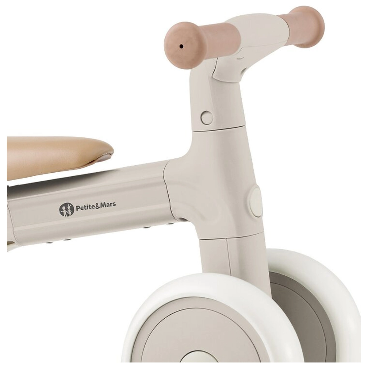 Bicicleta/tricicleta,3 in 1 Petite&Mars, Multifunctionala, Cu/fara pedale, Ghidon directionabil, Sa reglabila pe inaltime, 2.3 kg, Pana la 25 kg, 12-36 luni, Bej [4]