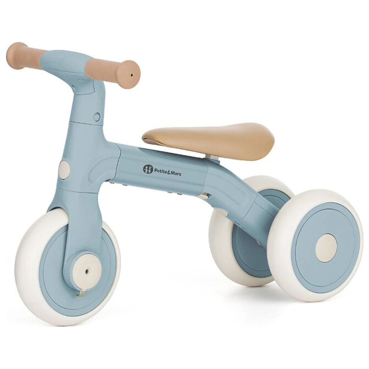 Bicicleta/tricicleta, 3 in 1 Petite&Mars, Multifunctionala, Cu/fara pedale, Ghidon directionabil, Sa reglabila pe inaltime, 2.3 kg, Pana la 25 kg, 12-36 luni, Albastru [2]