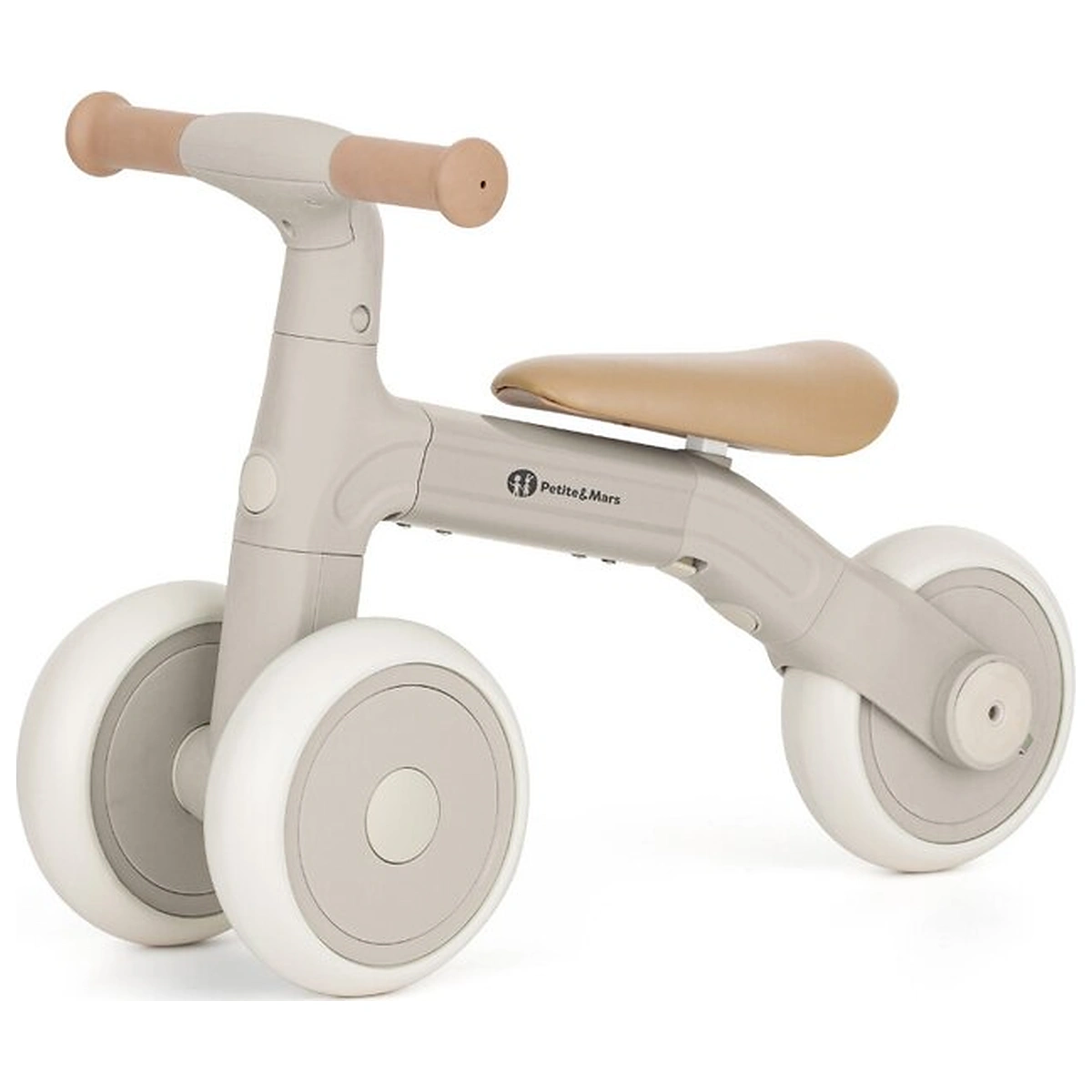 Bicicleta/tricicleta,3 in 1 Petite&Mars, Multifunctionala, Cu/fara pedale, Ghidon directionabil, Sa reglabila pe inaltime, 2.3 kg, Pana la 25 kg, 12-36 luni, Bej [2]