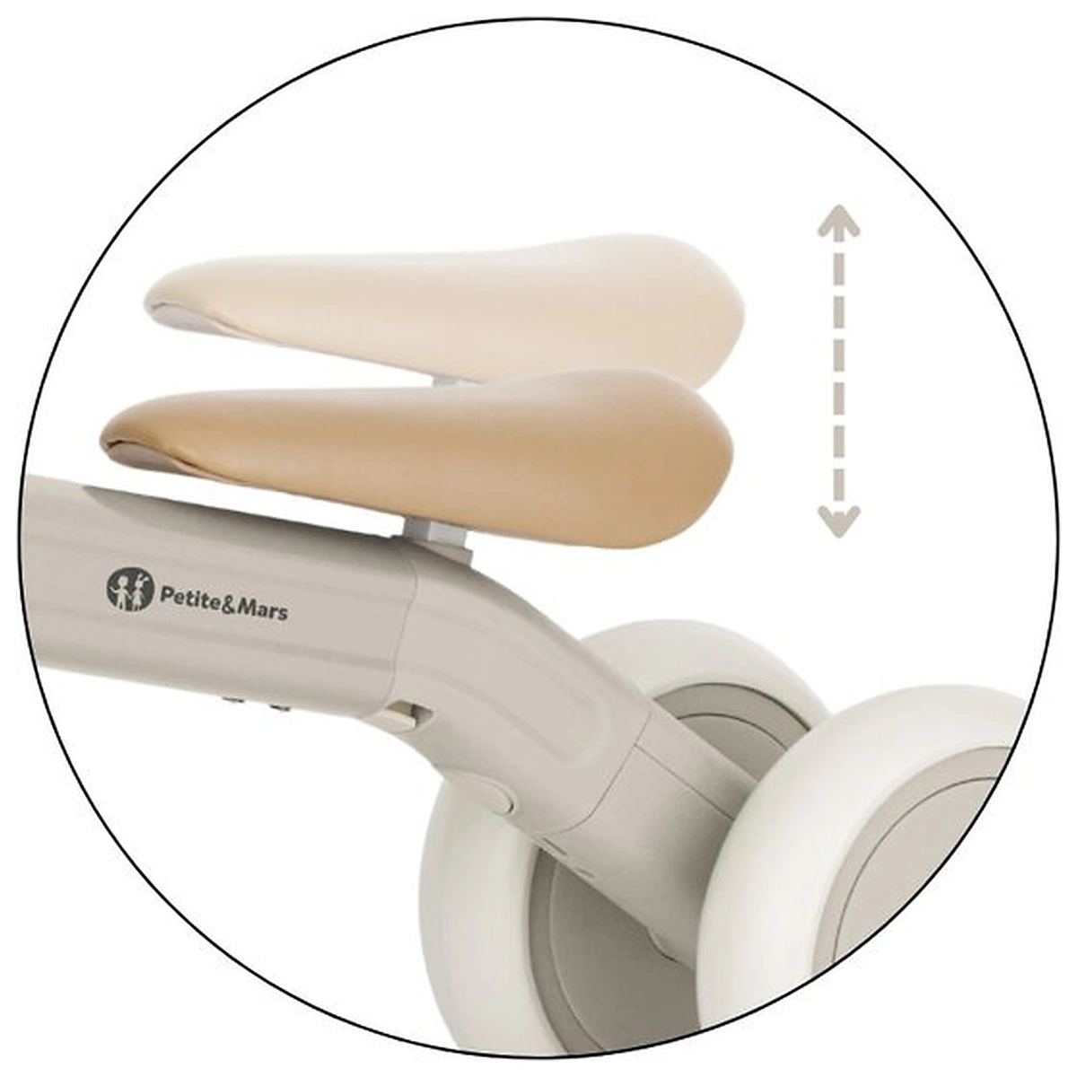 Bicicleta/tricicleta,3 in 1 Petite&Mars, Multifunctionala, Cu/fara pedale, Ghidon directionabil, Sa reglabila pe inaltime, 2.3 kg, Pana la 25 kg, 12-36 luni, Bej [7]