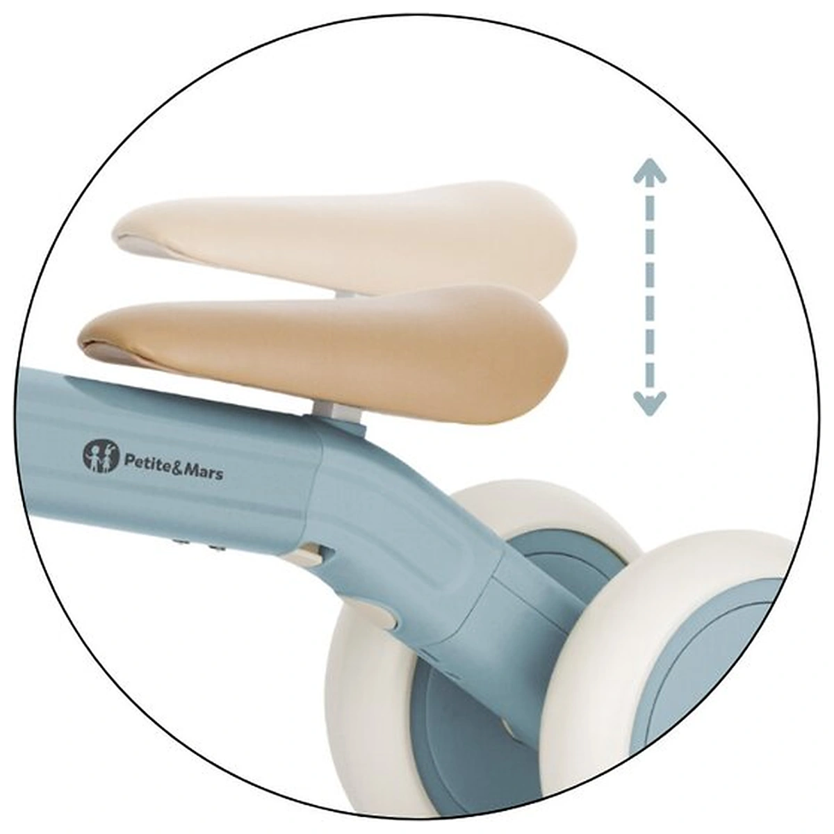 Bicicleta/tricicleta, 3 in 1 Petite&Mars, Multifunctionala, Cu/fara pedale, Ghidon directionabil, Sa reglabila pe inaltime, 2.3 kg, Pana la 25 kg, 12-36 luni, Albastru [8]