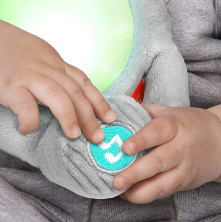 Jucarie interactiva Bright Starts, Hug a Bye Baby Elephant [7]