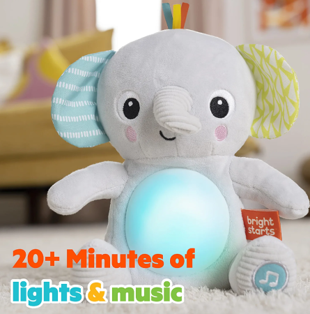 Jucarie interactiva Bright Starts, Hug a Bye Baby Elephant [3]