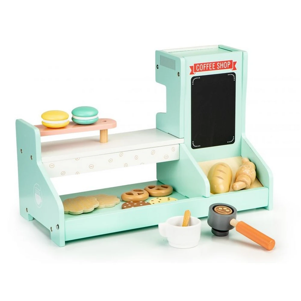Bucatarii de joaca din lemn - Bucatarie de lemn, coffee shop - Ecotoys