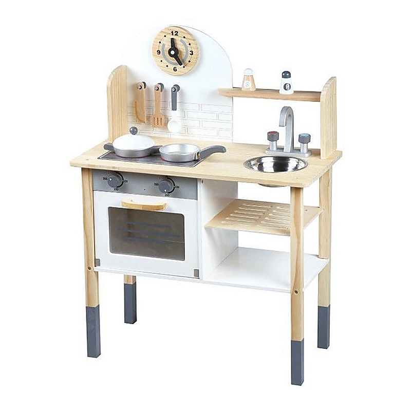 Bucatarii de joaca din lemn - Bucatarie din lemn cu accesorii - Ecotoys