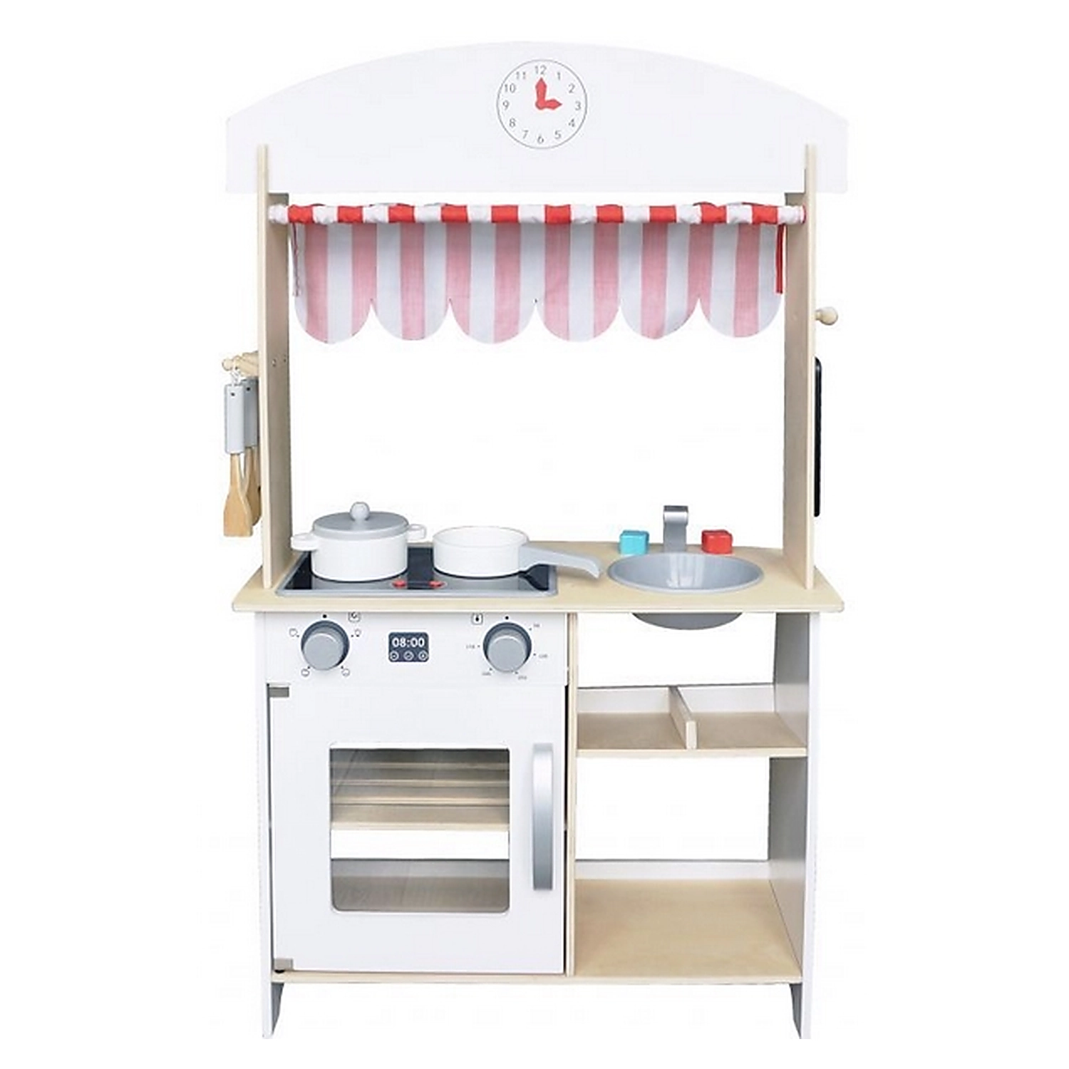 Bucatarii de joaca din lemn - Bucatarie + set accesorii - Ecotoys