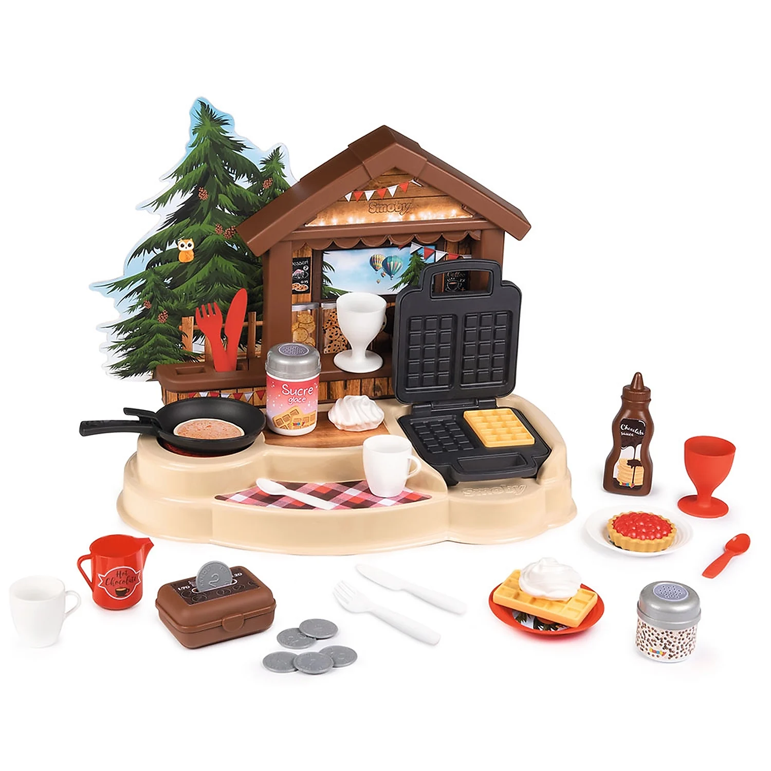 Accesorii pentru bucatarie - Bucatarie Smoby Gourmand Chalet cu accesorii