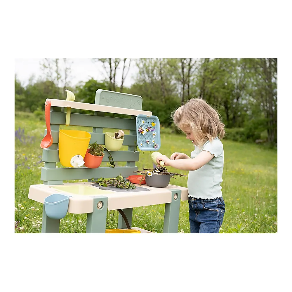 Bucatarie Smoby Mud Kitchen cu 15 accesorii [4]