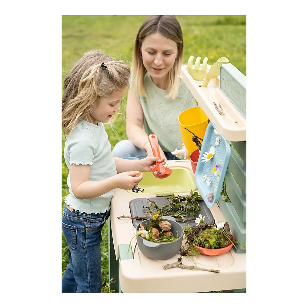 Bucatarie Smoby Mud Kitchen cu 15 accesorii [8]