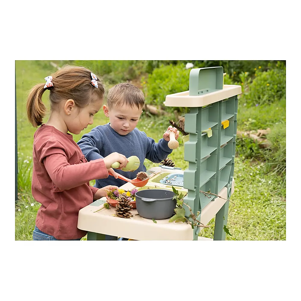 Bucatarie Smoby Mud Kitchen cu 15 accesorii [6]