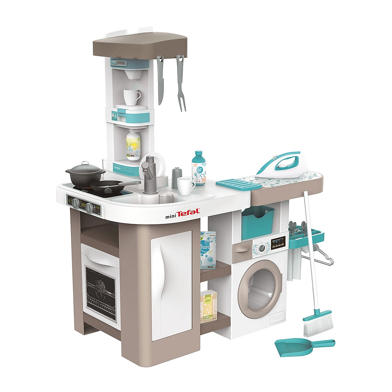 Bucatarii de joaca din lemn - Bucatarie Smoby Tefal Cleaning