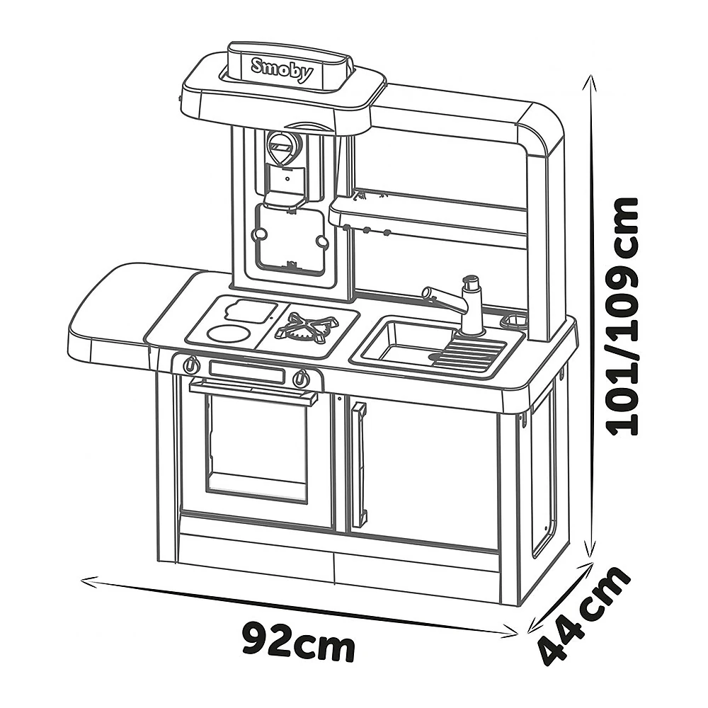 Bucatarie Smoby Tefal Evolutive albastru cu accesorii [1]