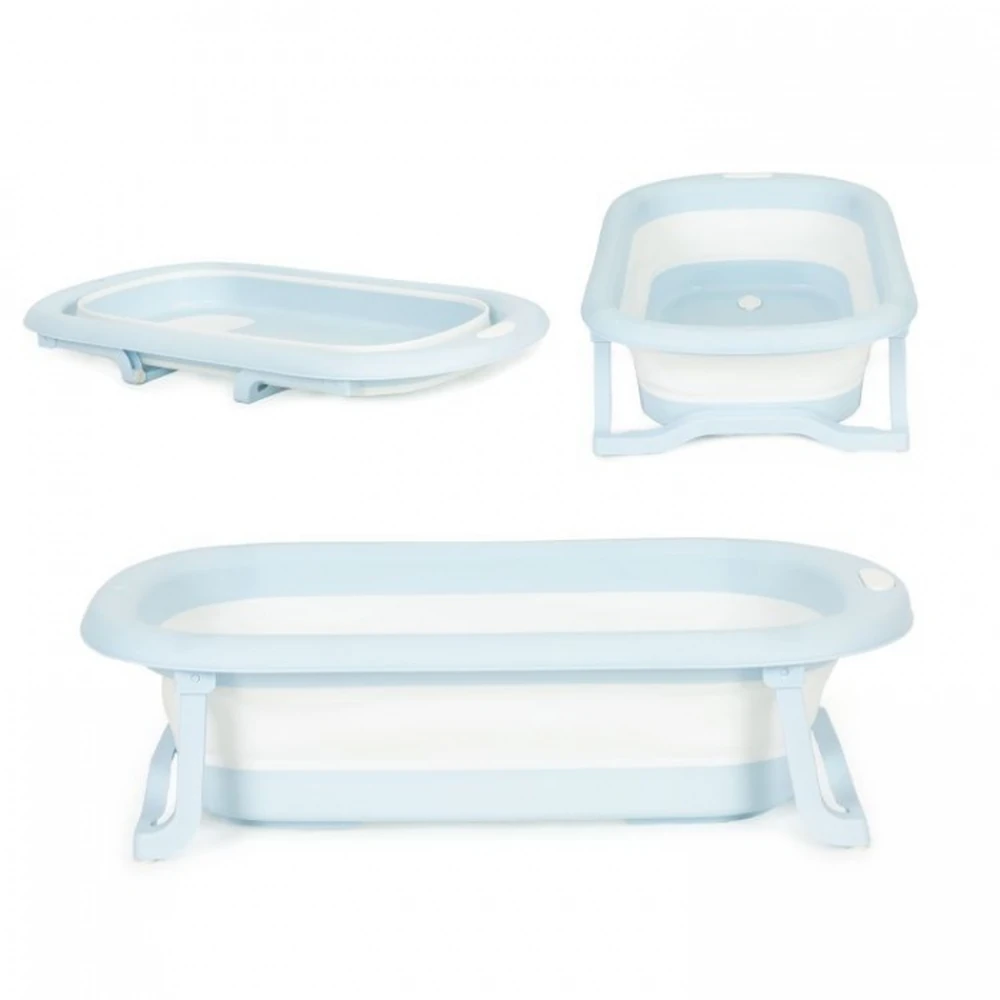Cadite - Cadita de baie pliabila cu dop de scurgere, Ecotoys - Gri
