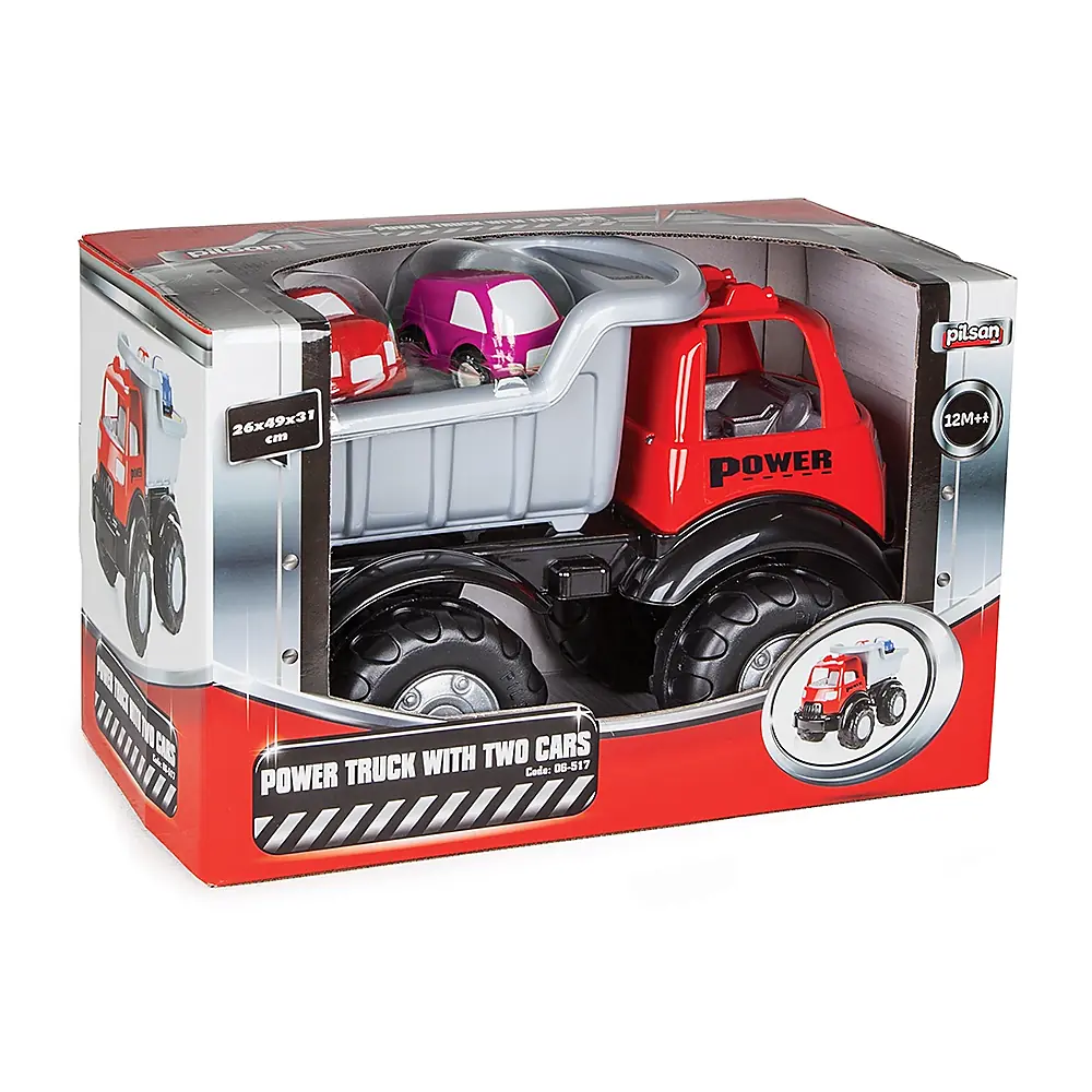 Camion basculant Power Truck cu 2 masinute [3]