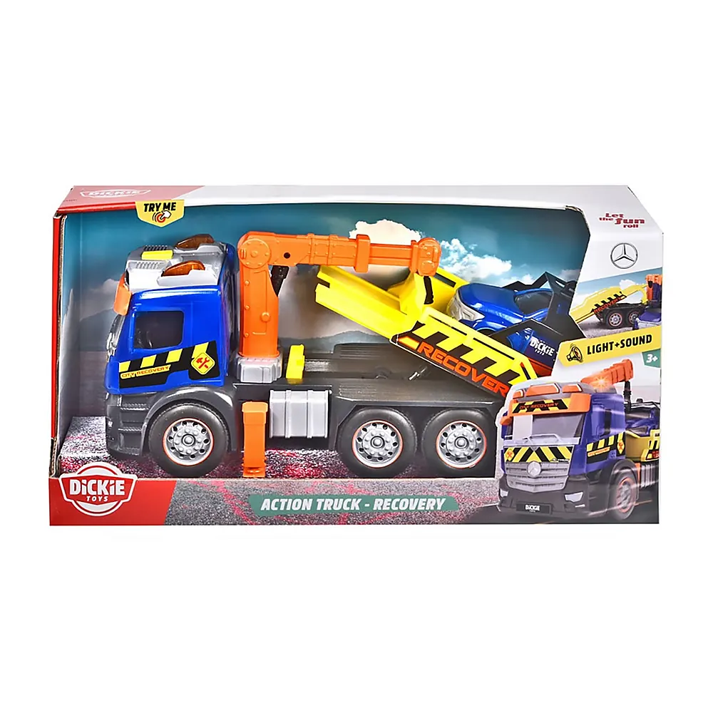 Camion de tractare Dickie Toys Mercedes Recovery cu masinuta [6]