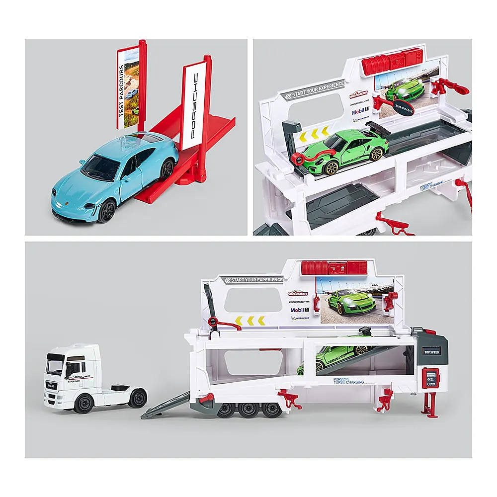 Camion Majorette MAN Tgx Porsche Experience cu 2 masinute [3]