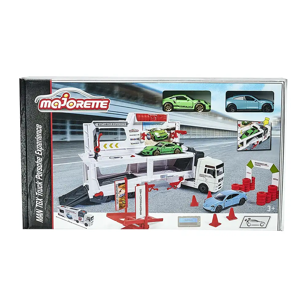 Camion Majorette MAN Tgx Porsche Experience cu 2 masinute [9]