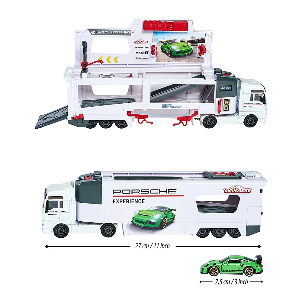 Camion Majorette MAN Tgx Porsche Experience cu 2 masinute [2]