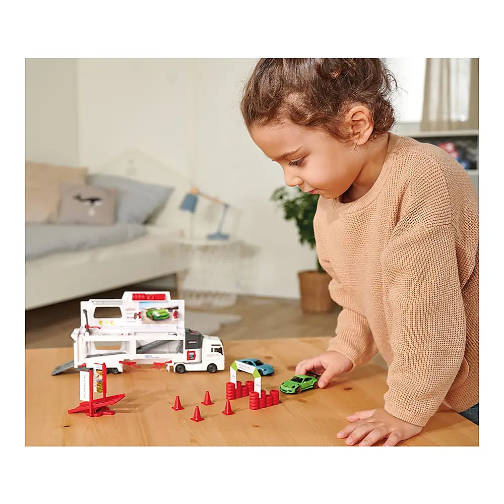 Camion Majorette MAN Tgx Porsche Experience cu 2 masinute [5]