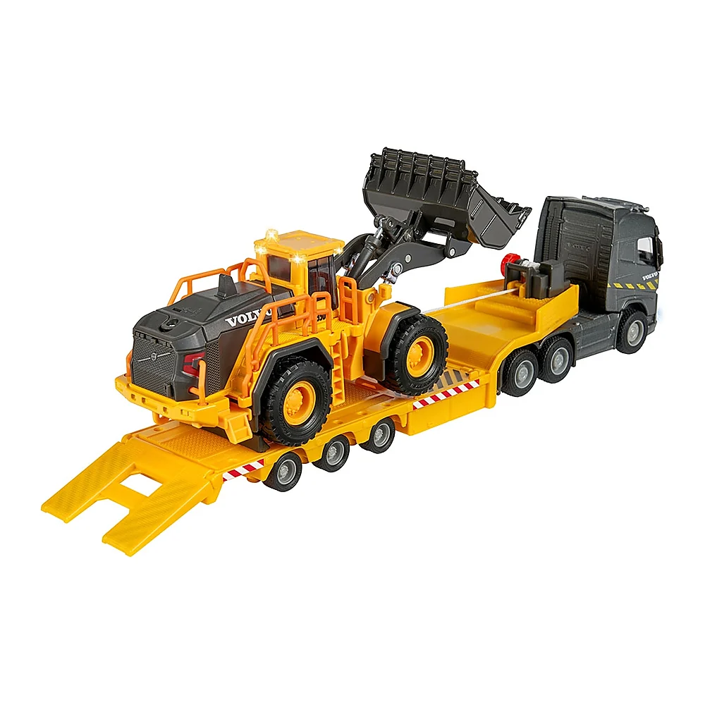 Camion Majorette Volvo cu remorca si buldozer [2]