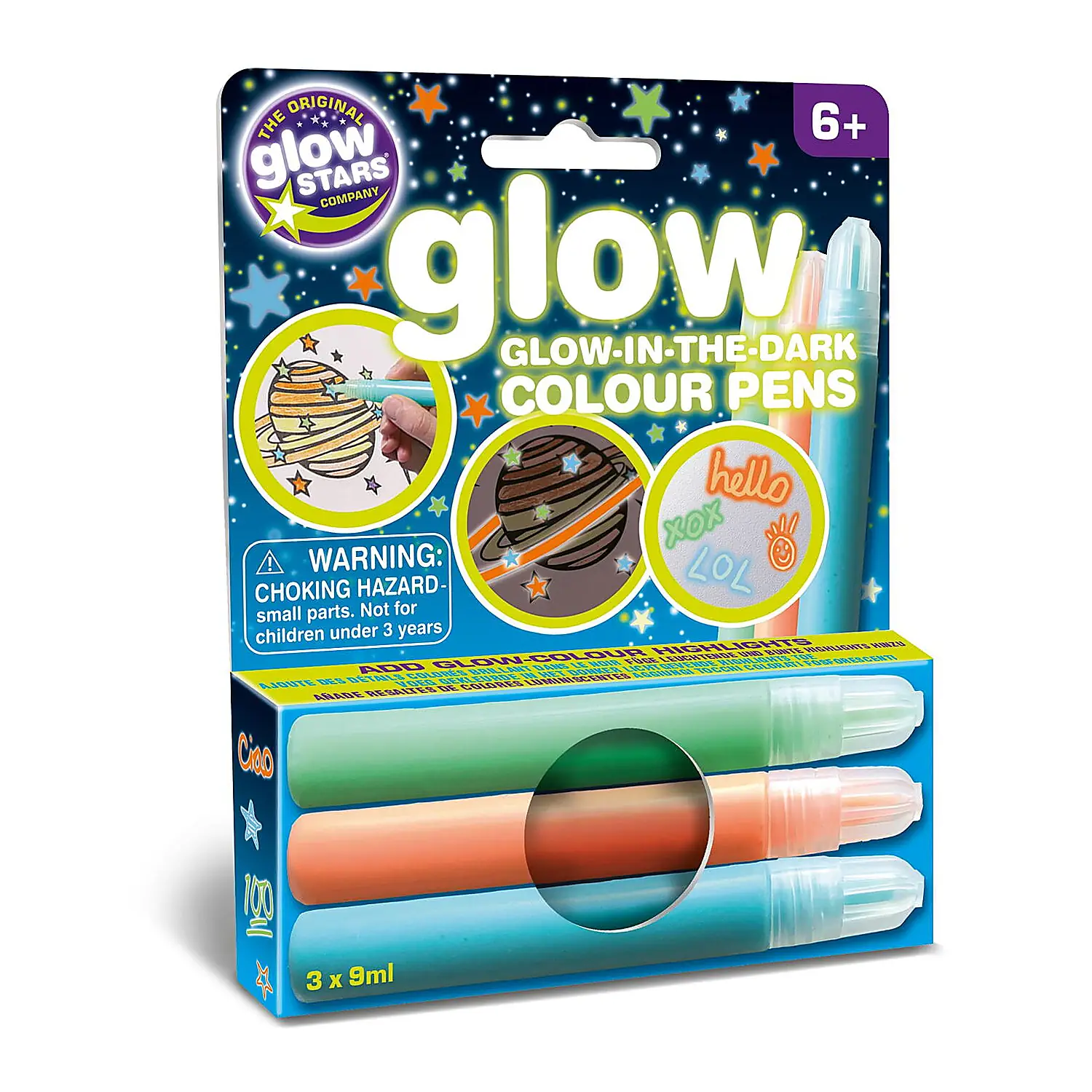 Desen, pictura si modelare - Carioci colorate reflectorizante