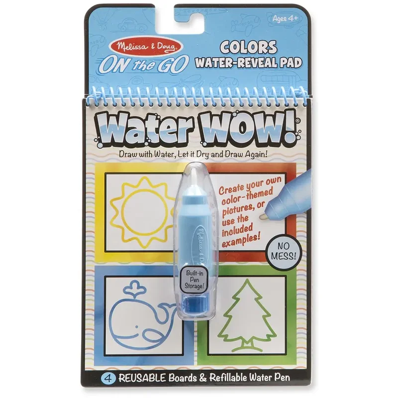 Desen, pictura si modelare - Carnet Apa magica Forme si culori - Melissa and Doug